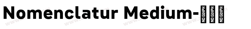 Nomenclatur Medium字体转换